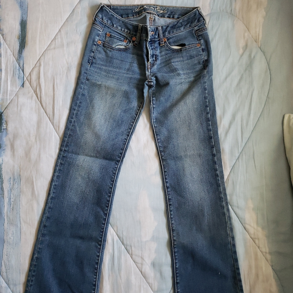 2010 American Eagle Favorite Boyfriend Jeans Size 2 Regular